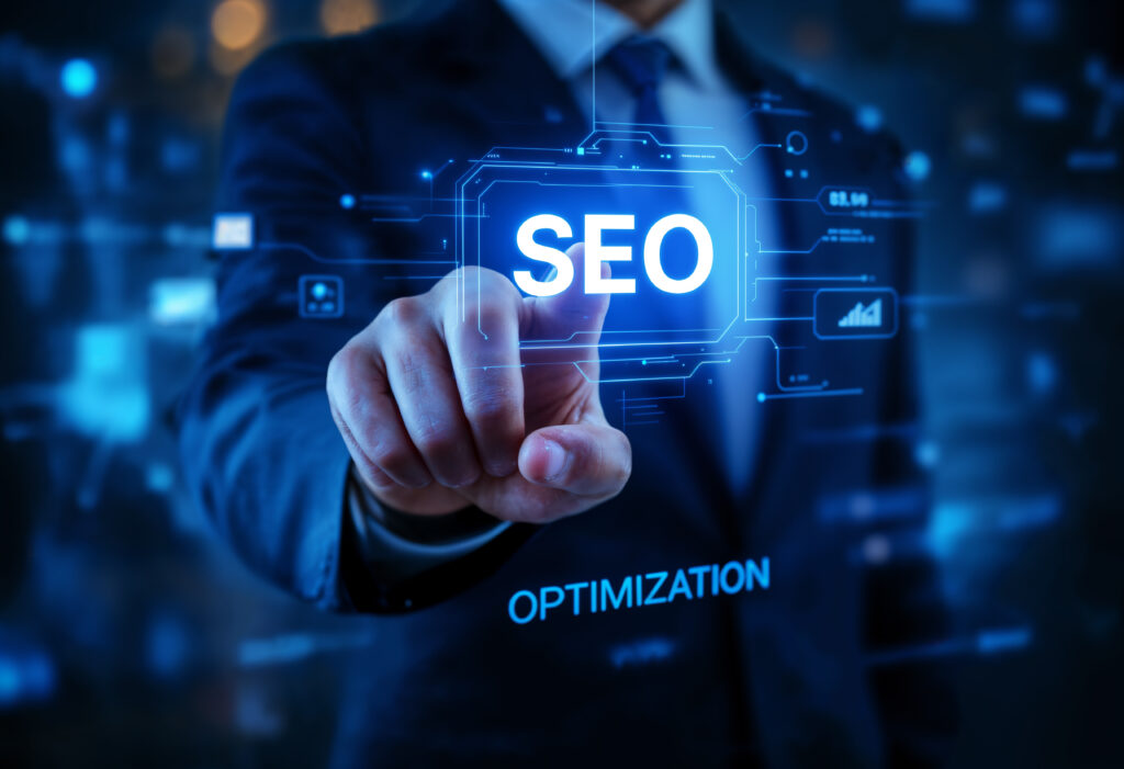 employee working marketing setting